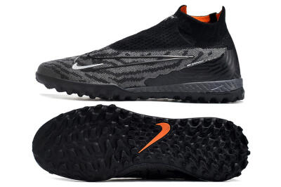 Nike Phantom GX Elite DF Link TF Artificial Turf Soccer Shoes - Black/White