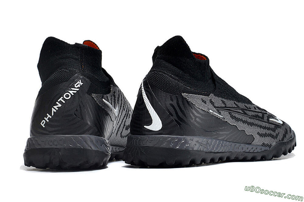 Nike Phantom GX Elite DF Link TF Artificial Turf Soccer Shoes - Black/White 6