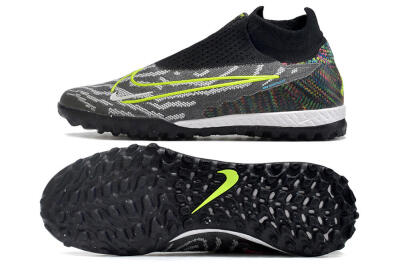 Nike Phantom GX Elite DF Link TF Artificial Turf Soccer Shoes - Grey/Rainbow