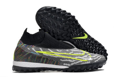Nike Phantom GX Elite DF Link TF Artificial Turf Soccer Shoes - Grey/Rainbow