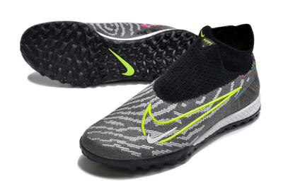 Nike Phantom GX Elite DF Link TF Artificial Turf Soccer Shoes - Grey/Rainbow