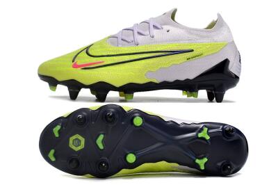 Nike Phantom GX Elite SG Soft Ground Soccer Cleats - Grey/Yellow/Black