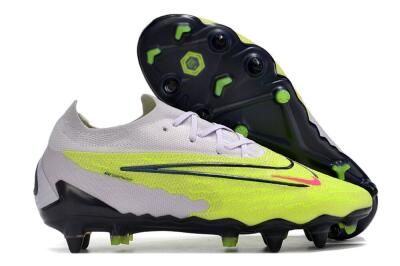 Nike Phantom GX Elite SG Soft Ground Soccer Cleats - Grey/Yellow/Black