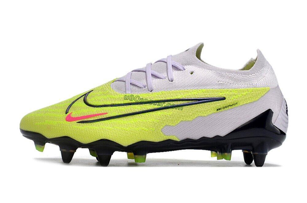 Nike Phantom GX Elite SG Soft Ground Soccer Cleats - Grey/Yellow/Black 2
