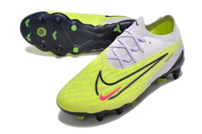 Nike Phantom GX Elite SG Soft Ground Soccer Cleats - Grey/Yellow/Black