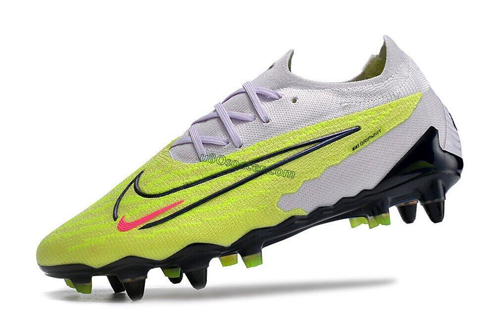 Nike Phantom GX Elite SG Soft Ground Soccer Cleats - Grey/Yellow/Black 5