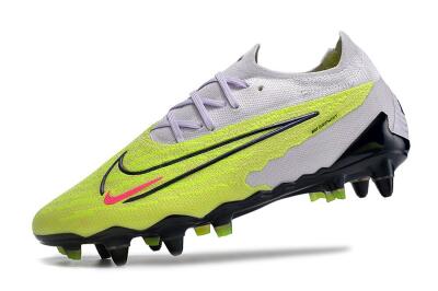 Nike Phantom GX Elite SG Soft Ground Soccer Cleats - Grey/Yellow/Black