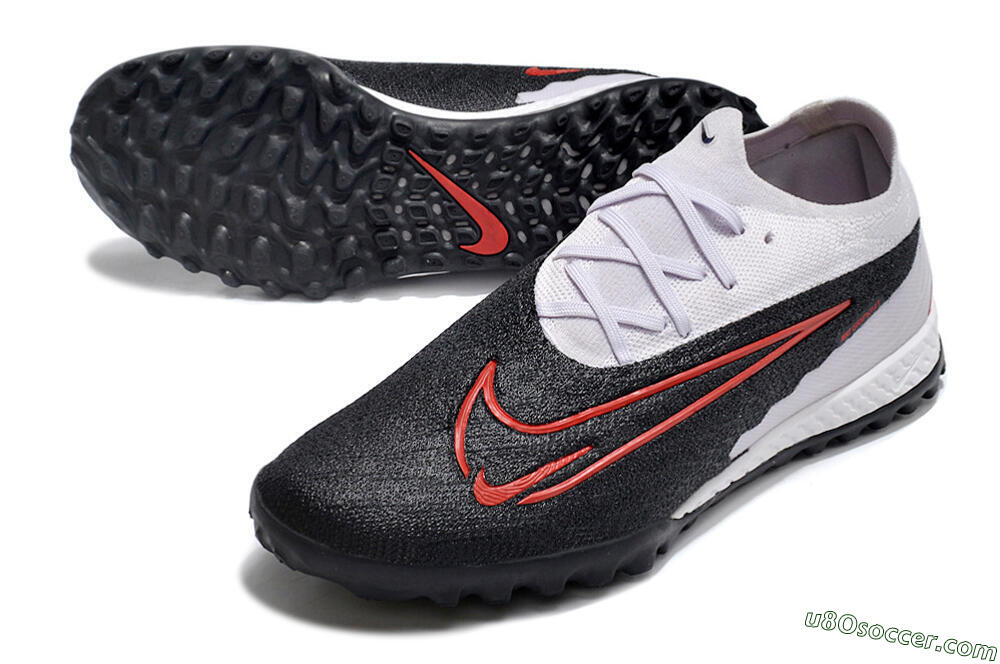 Nike Phantom GX Elite TF Artificial Turf Soccer Shoes - Black/White/Red 3