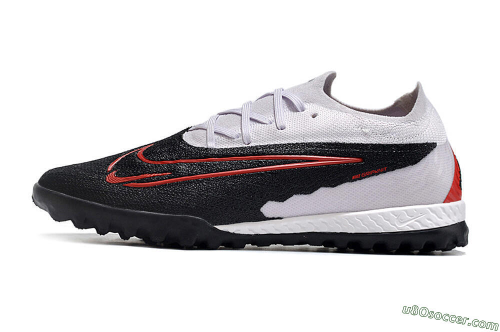Nike Phantom GX Elite TF Artificial Turf Soccer Shoes - Black/White/Red 2