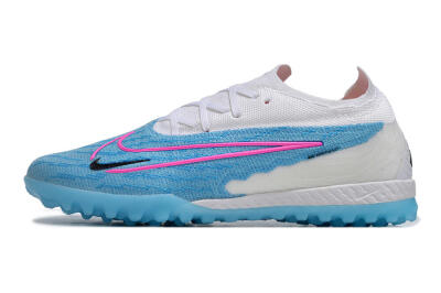 Nike Phantom GX Elite TF Artificial Turf Soccer Shoes - Blue/White/Pink