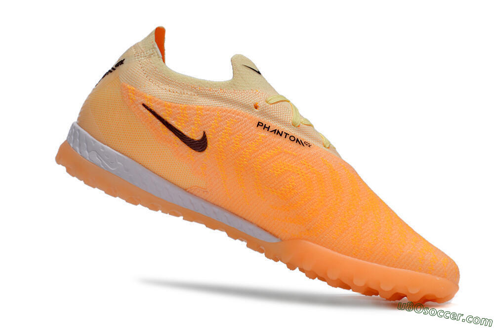 Nike Phantom GX Elite TF Artificial Turf Soccer Shoes - Orange/Pink/Black 4
