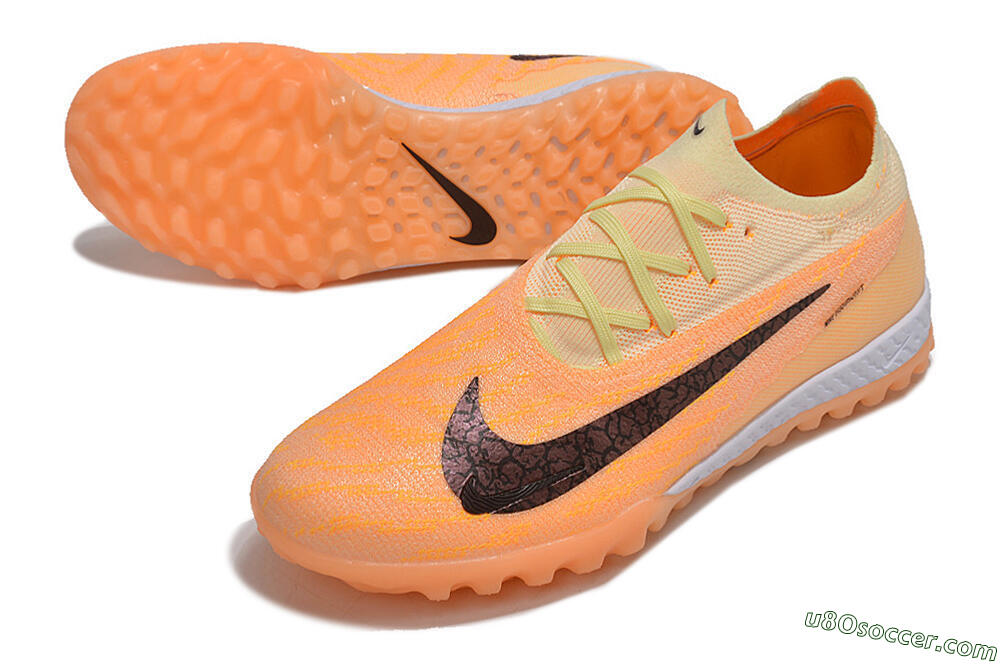 Nike Phantom GX Elite TF Artificial Turf Soccer Shoes - Orange/Pink/Black 3
