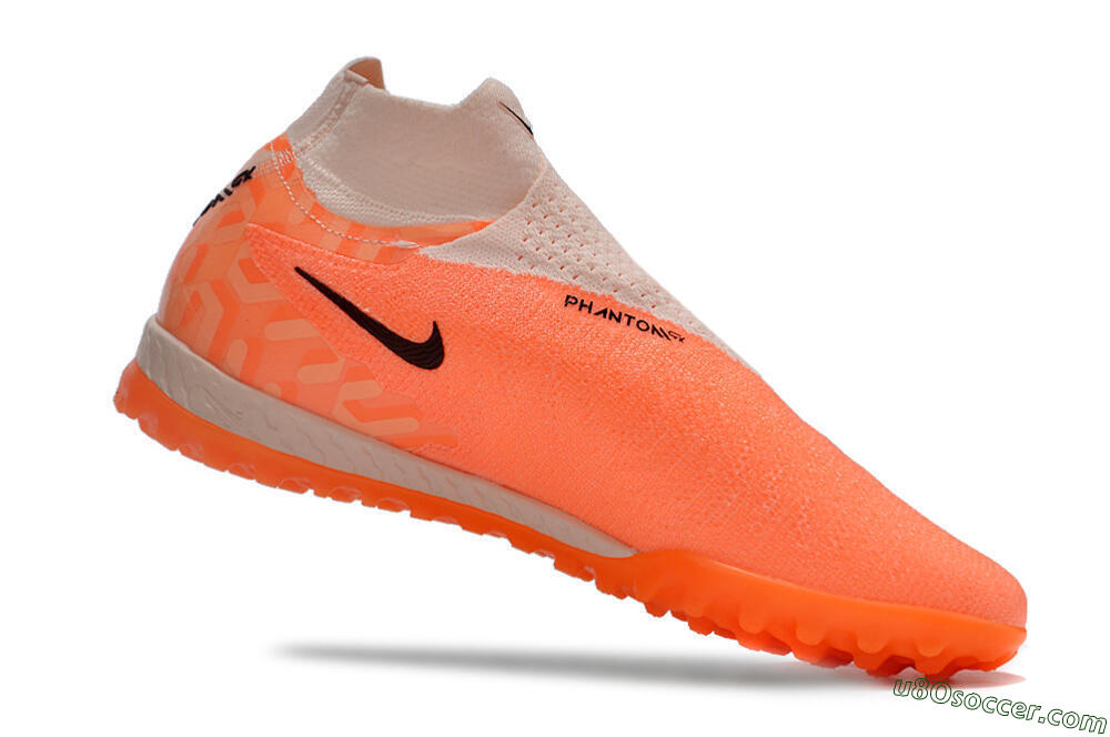 Nike Phantom GX Elite DF Link TF Artificial Turf Soccer Shoes - Orange/Pink/Black/Purple 4
