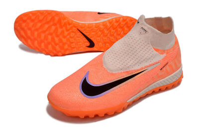 Nike Phantom GX Elite DF Link TF Artificial Turf Soccer Shoes - Orange/Pink/Black/Purple