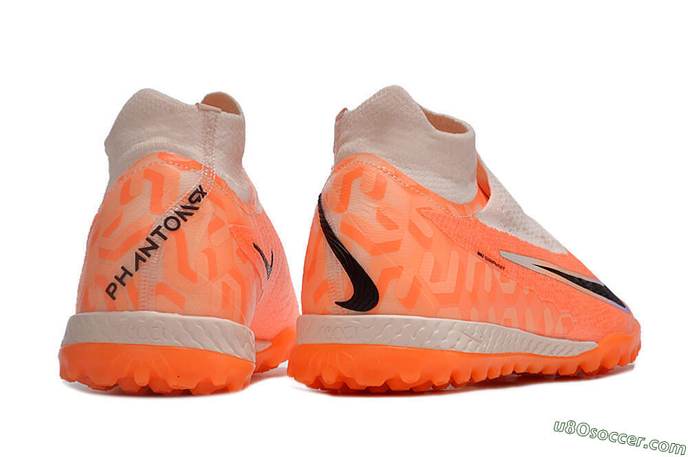 Nike Phantom GX Elite DF Link TF Artificial Turf Soccer Shoes - Orange/Pink/Black/Purple 6