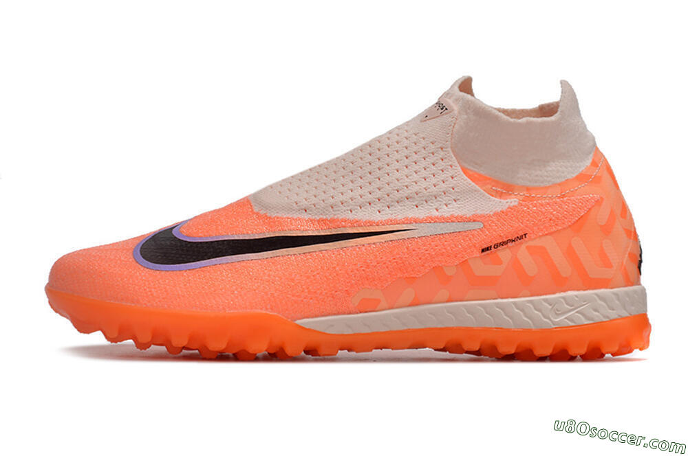 Nike Phantom GX Elite DF Link TF Artificial Turf Soccer Shoes - Orange/Pink/Black/Purple 2