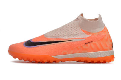 Nike Phantom GX Elite DF Link TF Artificial Turf Soccer Shoes - Orange/Pink/Black/Purple