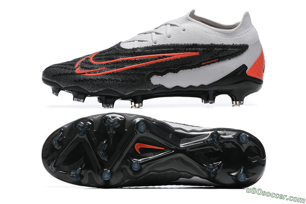 Nike Phantom GX Elite FG Firm Ground Soccer Cleats - Black/White/Red 0