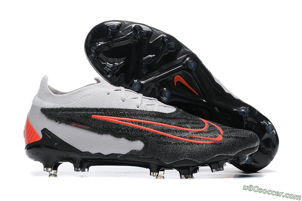 Nike Phantom GX Elite FG Firm Ground Soccer Cleats - Black/White/Red 1