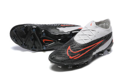 Nike Phantom GX Elite FG Firm Ground Soccer Cleats - Black/White/Red
