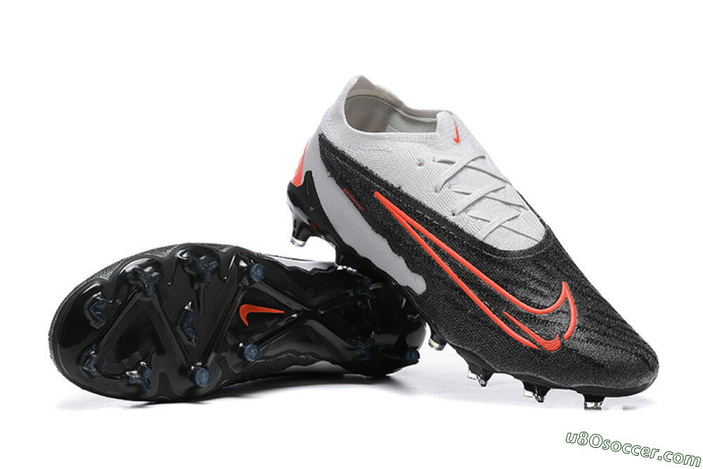 Nike Phantom GX Elite FG Firm Ground Soccer Cleats - Black/White/Red 4