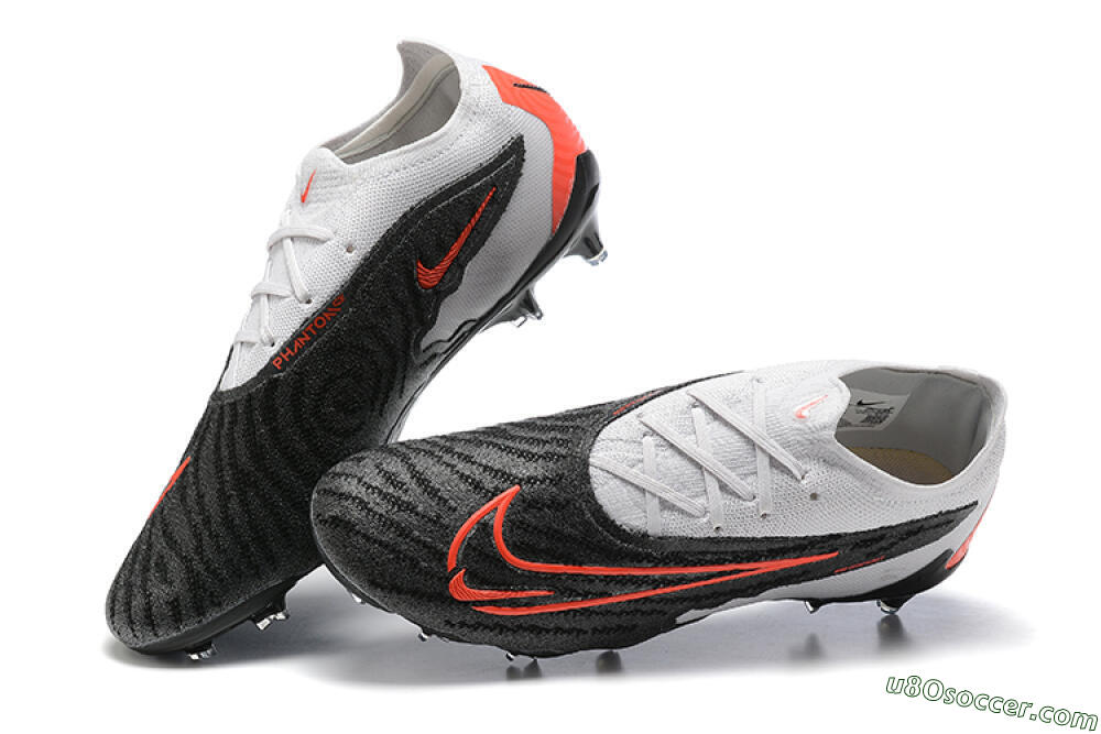 Nike Phantom GX Elite FG Firm Ground Soccer Cleats - Black/White/Red 6