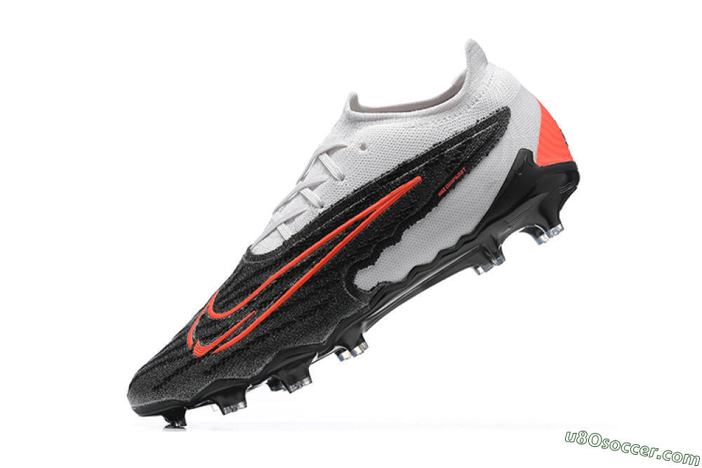 Nike Phantom GX Elite FG Firm Ground Soccer Cleats - Black/White/Red 8