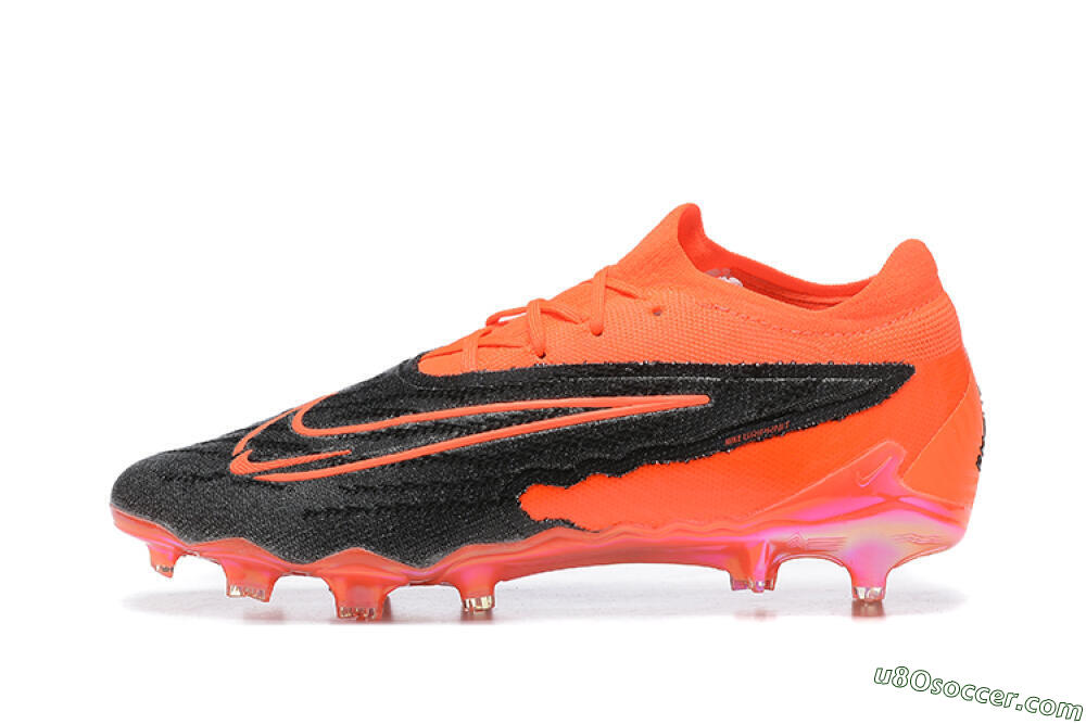 Nike Phantom GX Elite FG Firm Ground Soccer Cleats - Orange/Black/Grey 2