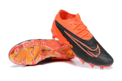 Nike Phantom GX Elite FG Firm Ground Soccer Cleats - Orange/Black/Grey