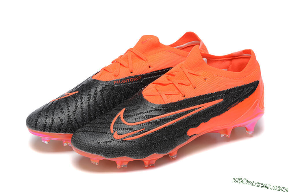 Nike Phantom GX Elite FG Firm Ground Soccer Cleats - Orange/Black/Grey 5