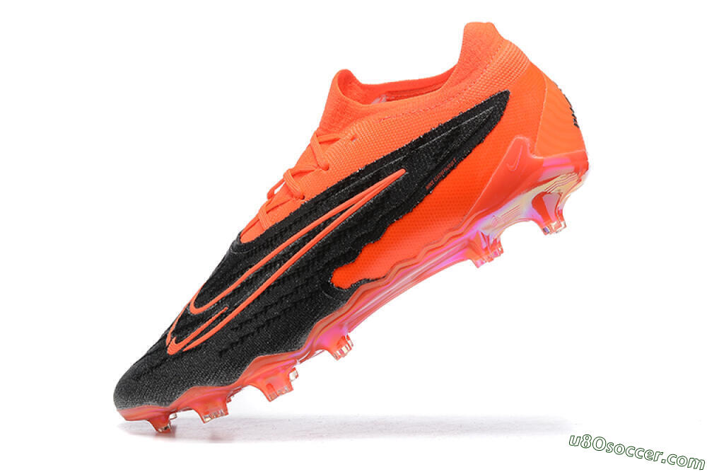 Nike Phantom GX Elite FG Firm Ground Soccer Cleats - Orange/Black/Grey 8