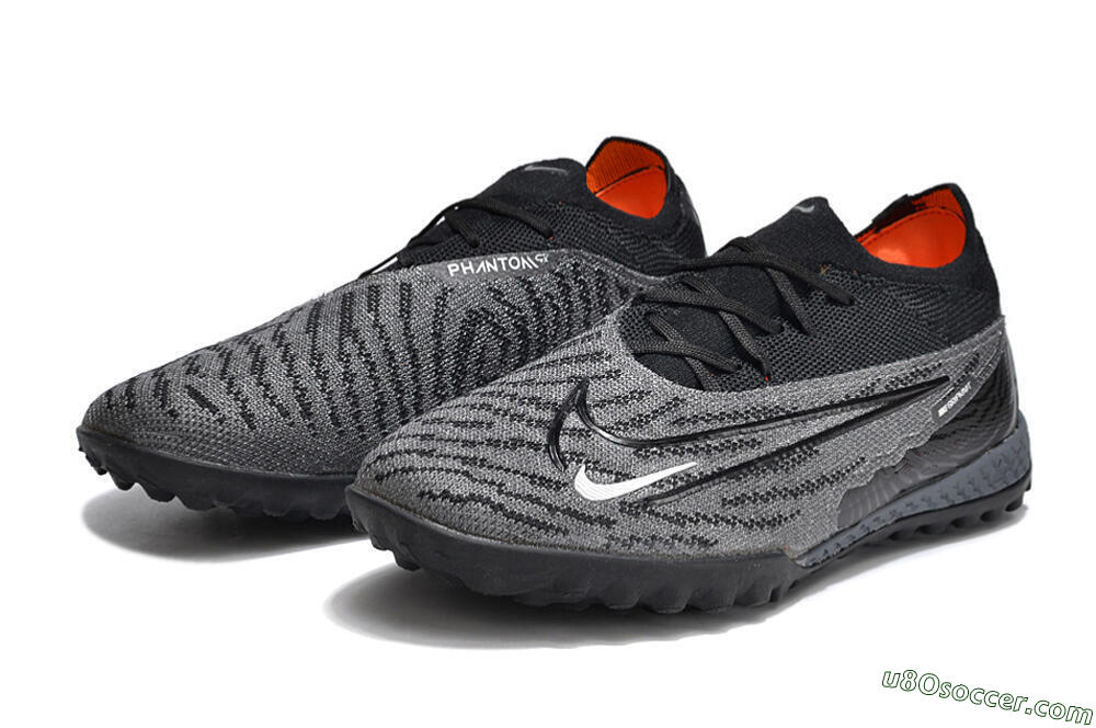 Nike Phantom GX Elite TF Artificial Turf Soccer Shoes - Black/Grey/White 5