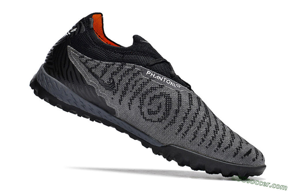 Nike Phantom GX Elite TF Artificial Turf Soccer Shoes - Black/Grey/White 7