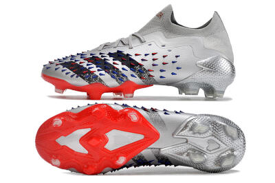 Adidas Predator Freak.1 FG Firm Ground Soccer Cleats - Silver/Blue/Red/Black