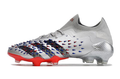Adidas Predator Freak.1 FG Firm Ground Soccer Cleats - Silver/Blue/Red/Black