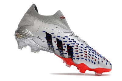 Adidas Predator Freak.1 FG Firm Ground Soccer Cleats - Silver/Blue/Red/Black