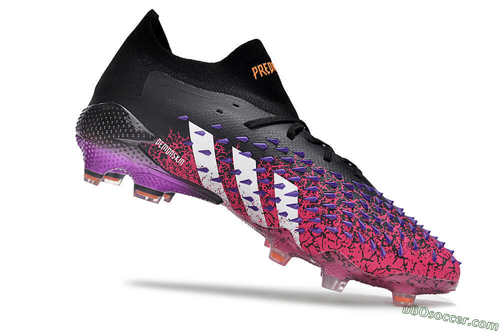 Adidas Predator Freak.1 FG Firm Ground Soccer Cleats - Black/Pink/Purple 4