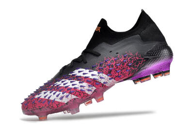 Adidas Predator Freak.1 FG Firm Ground Soccer Cleats - Black/Pink/Purple