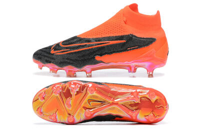 Nike Phantom GX Elite FG Firm Ground Soccer Cleats - Orange/Black/Grey