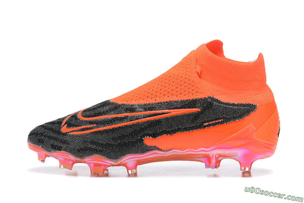Nike Phantom GX Elite FG Firm Ground Soccer Cleats - Orange/Black/Grey 2