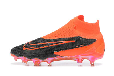Nike Phantom GX Elite FG Firm Ground Soccer Cleats - Orange/Black/Grey