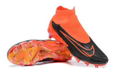 Nike Phantom GX Elite FG Firm Ground Soccer Cleats - Orange/Black/Grey