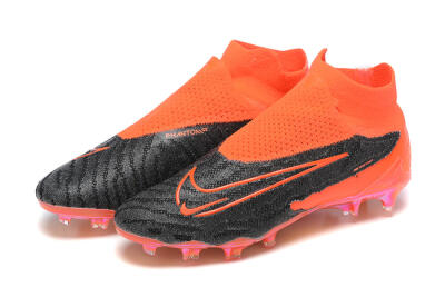 Nike Phantom GX Elite FG Firm Ground Soccer Cleats - Orange/Black/Grey