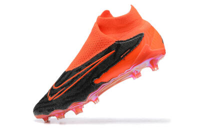 Nike Phantom GX Elite FG Firm Ground Soccer Cleats - Orange/Black/Grey