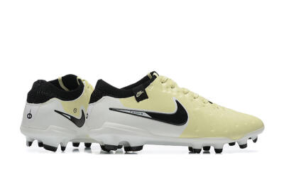 Nike Tiempo Legend 10 Elite FG Firm Ground Soccer Cleats - Beige/White/Black