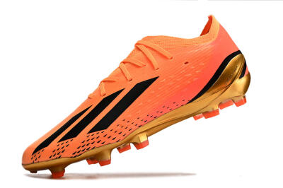 Adidas X Speedportal .1 2022 World Cup Boots FG Firm Ground Soccer Cleats - Orange/Black/Gold