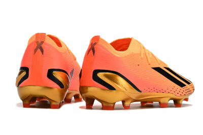 Adidas X Speedportal .1 2022 World Cup Boots FG Firm Ground Soccer Cleats - Orange/Black/Gold