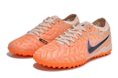 Nike Tiempo Legend 10 Elite TF Artificial Turf Soccer Shoes - Orange/White/Black