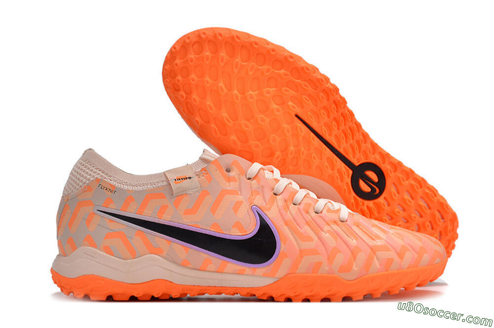 Nike Tiempo Legend 10 Elite TF Artificial Turf Soccer Shoes - Orange/White/Black 1