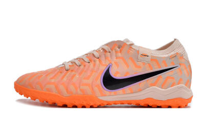 Nike Tiempo Legend 10 Elite TF Artificial Turf Soccer Shoes - Orange/White/Black